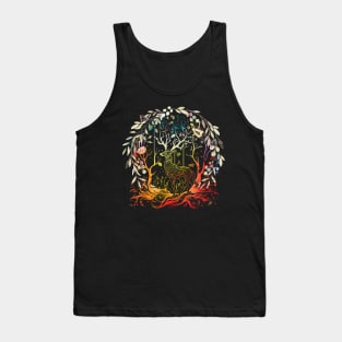 Deer artwork Tank Top